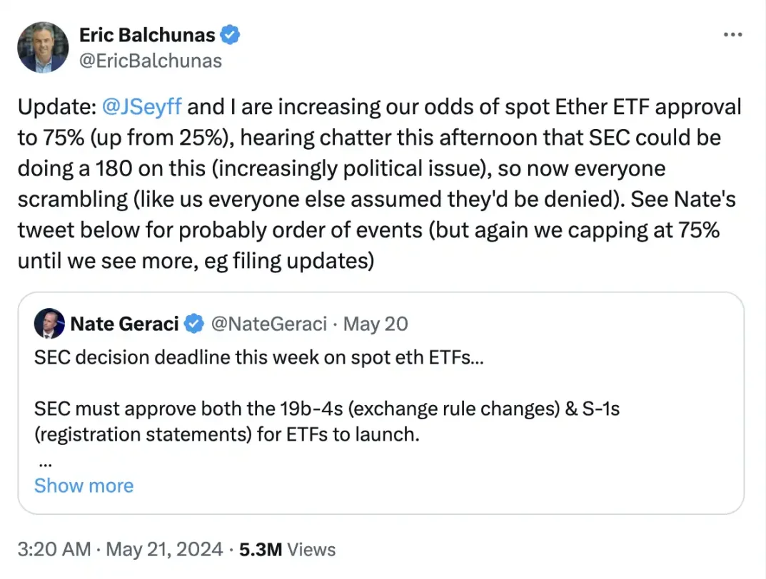 如果SEC对以太坊现货ETF开绿灯，更多山寨币ETF也将接踵而至？